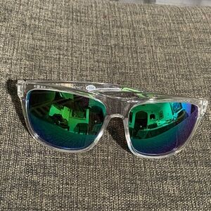 Body Glove Transparent Sunglasses with Green Accents
